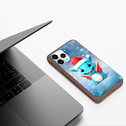 Чехол iPhone 11 Pro матовый Маленький дракошка символ года, цвет: 3D-коричневый — фото 2