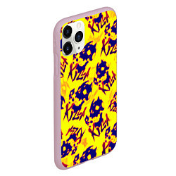 Чехол iPhone 11 Pro матовый Killa music neon, цвет: 3D-розовый — фото 2