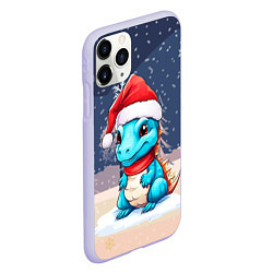 Чехол iPhone 11 Pro матовый Дракон здоровья, цвет: 3D-светло-сиреневый — фото 2