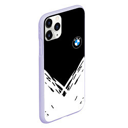 Чехол iPhone 11 Pro матовый BMW стильная геометрия спорт, цвет: 3D-светло-сиреневый — фото 2