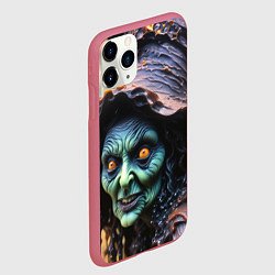 Чехол iPhone 11 Pro матовый Ужасная восковая ведьма, цвет: 3D-малиновый — фото 2