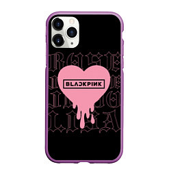 Чехол iPhone 11 Pro матовый Blackpink: Jisoo Jennie Rose Lisa, цвет: 3D-фиолетовый