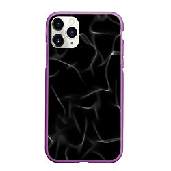 Чехол iPhone 11 Pro матовый Узор дыма, цвет: 3D-фиолетовый