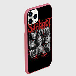 Чехол iPhone 11 Pro матовый Группа Слипкнот, цвет: 3D-малиновый — фото 2