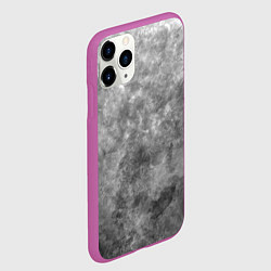 Чехол iPhone 11 Pro матовый Абстракция - grey sky, цвет: 3D-фиолетовый — фото 2