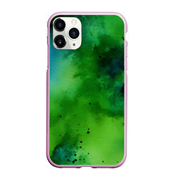 Чехол iPhone 11 Pro матовый Акварелика, цвет: 3D-розовый