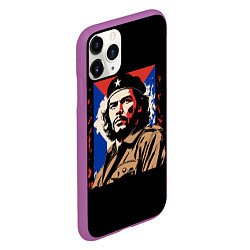 Чехол iPhone 11 Pro матовый Команданте Эрнесто Че Гевара, цвет: 3D-фиолетовый — фото 2