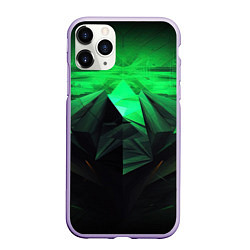 Чехол iPhone 11 Pro матовый Зеленая абстракция: симфония природы, цвет: 3D-светло-сиреневый