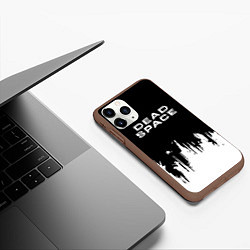 Чехол iPhone 11 Pro матовый Dead Space монстры космоса, цвет: 3D-коричневый — фото 2