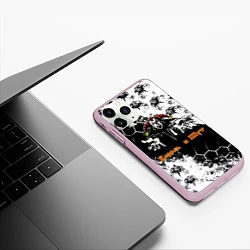 Чехол iPhone 11 Pro матовый Русский рок - Король и шут, цвет: 3D-розовый — фото 2