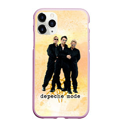 Чехол iPhone 11 Pro матовый Depeche Mode - Universe band, цвет: 3D-розовый