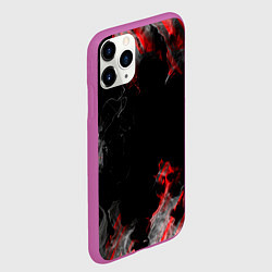 Чехол iPhone 11 Pro матовый Дым и текстуры, цвет: 3D-фиолетовый — фото 2