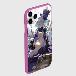 Чехол iPhone 11 Pro матовый Genshin Impact Фурина, цвет: 3D-фиолетовый — фото 2