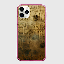 Чехол iPhone 11 Pro матовый Древний папирус, цвет: 3D-малиновый