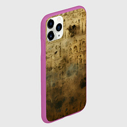 Чехол iPhone 11 Pro матовый Древний папирус, цвет: 3D-фиолетовый — фото 2