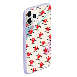 Чехол iPhone 11 Pro матовый Momaland pattern, цвет: 3D-светло-сиреневый — фото 2