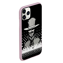 Чехол iPhone 11 Pro матовый Гай фокс, цвет: 3D-розовый — фото 2