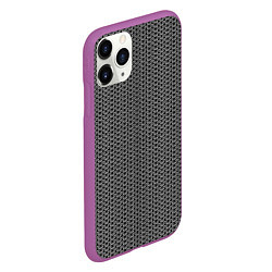 Чехол iPhone 11 Pro матовый Кованная металлическая кольчуга, цвет: 3D-фиолетовый — фото 2