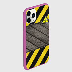 Чехол iPhone 11 Pro матовый Сталь и биологическая опасность, цвет: 3D-фиолетовый — фото 2