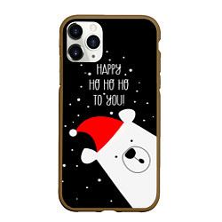 Чехол iPhone 11 Pro матовый Happy ho ho ho to you, цвет: 3D-коричневый