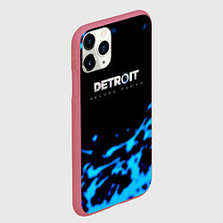 Чехол iPhone 11 Pro матовый Detroit become human голубая кровь, цвет: 3D-малиновый — фото 2