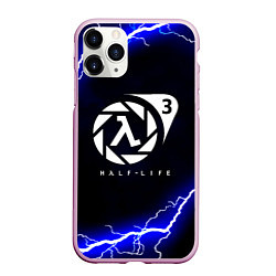 Чехол iPhone 11 Pro матовый Half life storm city, цвет: 3D-розовый