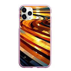 Чехол iPhone 11 Pro матовый Абстрактная дорога, цвет: 3D-розовый