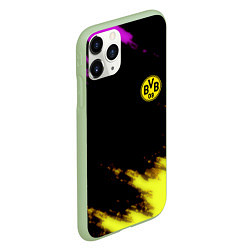 Чехол iPhone 11 Pro матовый Borussia Dortmund sport, цвет: 3D-салатовый — фото 2