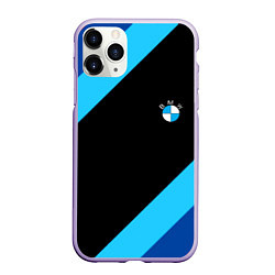 Чехол iPhone 11 Pro матовый BMW line, цвет: 3D-светло-сиреневый