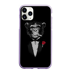 Чехол iPhone 11 Pro матовый Monkey business, цвет: 3D-светло-сиреневый