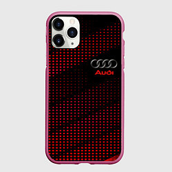 Чехол iPhone 11 Pro матовый Audi sportdot, цвет: 3D-малиновый