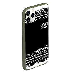 Чехол iPhone 11 Pro матовый Audi sportcolor, цвет: 3D-темно-зеленый — фото 2