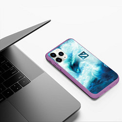 Чехол iPhone 11 Pro матовый Dota 2 - Morphling, цвет: 3D-фиолетовый — фото 2