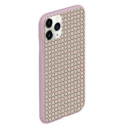 Чехол iPhone 11 Pro матовый В клетку стиль 60-х, цвет: 3D-розовый — фото 2