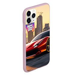 Чехол iPhone 11 Pro матовый GTA 6 Vice city, цвет: 3D-розовый — фото 2