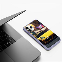 Чехол iPhone 11 Pro матовый GTA 6 porshe, цвет: 3D-светло-сиреневый — фото 2
