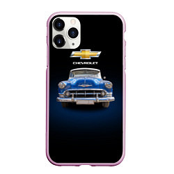 Чехол iPhone 11 Pro матовый Шевроле 50-х годов, цвет: 3D-розовый