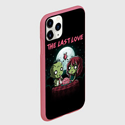 Чехол iPhone 11 Pro матовый The last love zombies, цвет: 3D-малиновый — фото 2