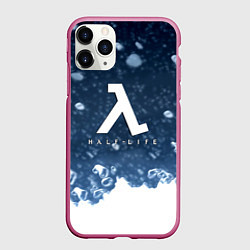 Чехол iPhone 11 Pro матовый Half life зимний стиль, цвет: 3D-малиновый