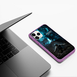 Чехол iPhone 11 Pro матовый STALKER монолитовец, цвет: 3D-фиолетовый — фото 2