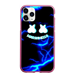 Чехол iPhone 11 Pro матовый Маршмэллоу шторм, цвет: 3D-малиновый