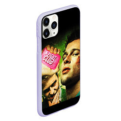Чехол iPhone 11 Pro матовый Fight club - бойцовский клуб, цвет: 3D-светло-сиреневый — фото 2