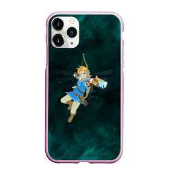 Чехол iPhone 11 Pro матовый Zelda the game, цвет: 3D-розовый