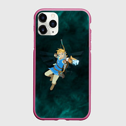 Чехол iPhone 11 Pro матовый Zelda the game, цвет: 3D-малиновый