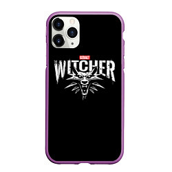 Чехол iPhone 11 Pro матовый Geralt the Witcher, цвет: 3D-фиолетовый