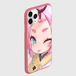 Чехол iPhone 11 Pro матовый Genshin Impact Диона Nya, цвет: 3D-малиновый — фото 2