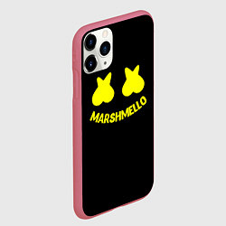 Чехол iPhone 11 Pro матовый Christopher Comstock yellow logo, цвет: 3D-малиновый — фото 2