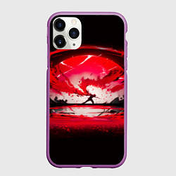 Чехол iPhone 11 Pro матовый Танец в последних лучах солнца, цвет: 3D-фиолетовый