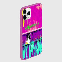 Чехол iPhone 11 Pro матовый Counter Strike neon revolution, цвет: 3D-фиолетовый — фото 2