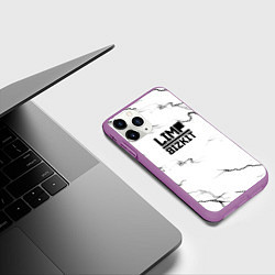 Чехол iPhone 11 Pro матовый Limp bizkit storm black, цвет: 3D-фиолетовый — фото 2